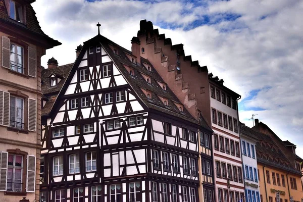 1*** Strasbourg  a city in the East of France. The historical capital of Alsace. It is situated on the river Ill, and is the most German city in France. The city\'s skyline. Summer. 2017.