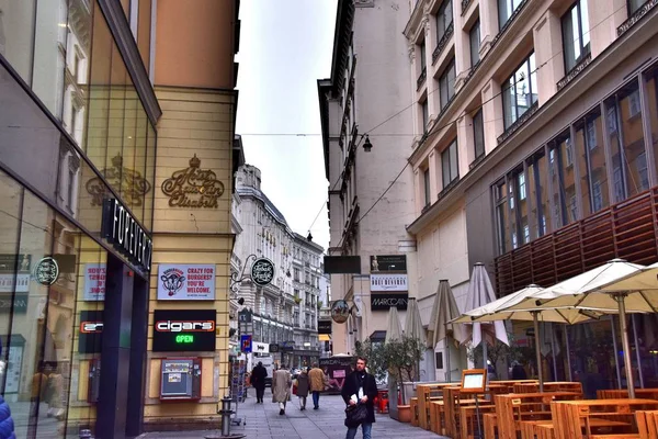 Wiens Huvudstad Österrike Vacker Stad Europa Wiens Historiska Centrum Gatorna — Stockfoto