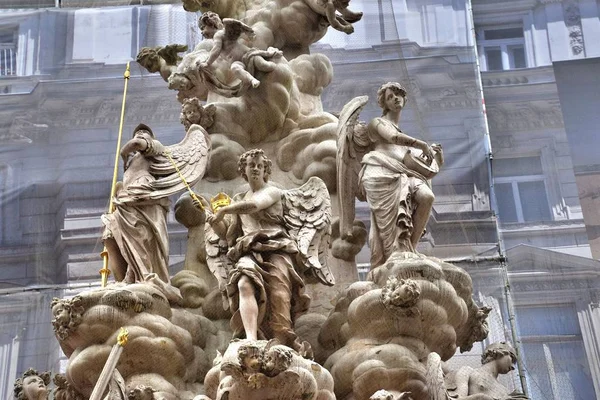 Wiens Huvudstad Österrike Vacker Stad Europa Berömda Skulpturer Österrike Epidemin — Stockfoto