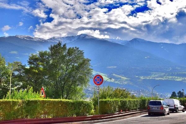 Die Alpen Das Höchste Und Längste Gebirge Europas Herbstn Alpenpass — Stockfoto