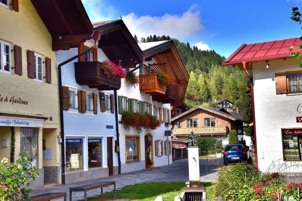 Mittenwald Comunidad Comercial Alemania Baviera Distrito Garmisch Partenkirchen Mittenwald Solo — Foto de Stock