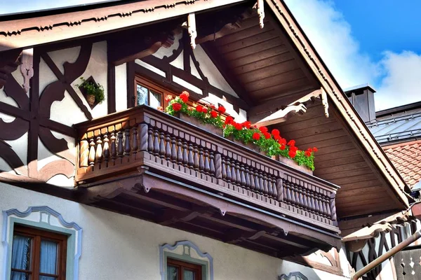 Mittenwald Торгових Спільноти Німеччині Баварія Районі Гарміш Partenkirchen Mittenwald Лише — стокове фото