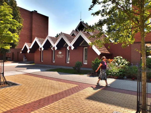 Сучасної Архітектури Клайпеді Клайпеда Округу Литва Європи Влітку Клайпеда Розташований — стокове фото