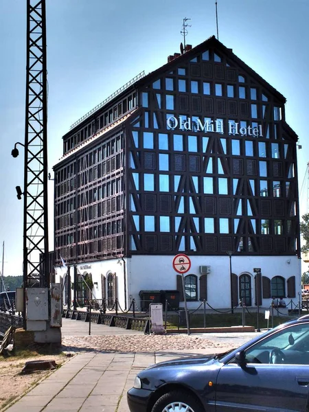 Architektur Der Hafenstadt Klaipeda Klaipeda Litauen Europa Sommer Klaipeda Liegt — Stockfoto