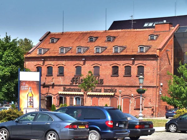 Architektura Miasta Portu Kłajpedzie Klaipeda County Litwa Europie Letnich Klaipeda — Zdjęcie stockowe