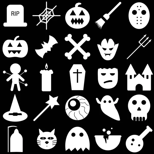 Cadılar Bayramı nesneleri, kabak ve yazı kümesi. Parti ve satış için tebrik kartı. Vektör çizim Eps10.