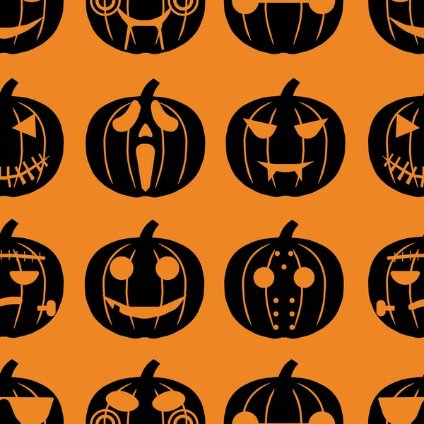 Conjunto de objetos de Halloween, calabazas y letras. Tarjeta de felicitación para fiesta y venta. Ilustración vectorial EPS10 . — Archivo Imágenes Vectoriales
