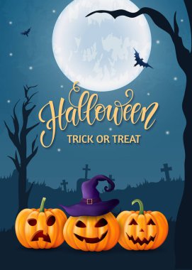 Cadılar Bayramı arka plan, balkabağı. Parti ve satış için tebrik kartı. Sonbahar tatil. Vektör çizim Eps10.