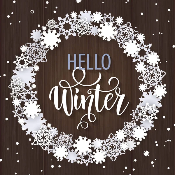 Noel elle çizilmiş yazı. Noel ağacı süsle, kar taneleri, hediyeler. Altın glitter doku. Kış tatili. Vektör çizim Eps10.