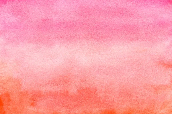 Rose Orange Éclaboussure Aquarelle Papier Dessiné Main Texture Fond Carte — Photo