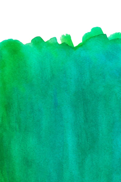 Green Splash Watercolor Mão Desenhada Papel Textura Fundo Cartão Visita — Fotografia de Stock