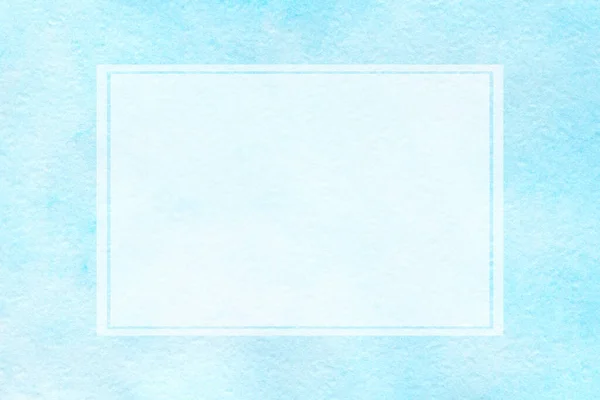 Géométrie Carré Abstrait Bleu Clair Aquarelle Fond Carte Visite Avec — Photo
