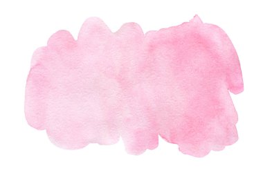 Pembe sıçrama, suluboya el çizimi kağıt desenli arka plan kartı, metin veya resim için boşluk, izole edilmiş.
