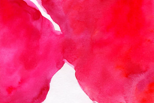 Różowy Czerwony Splash Akwarela Ręcznie Narysowany Papier Tekstury Tło Wizytówka — Zdjęcie stockowe