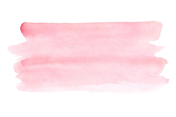 Rosa Stänk Färgglada Linje Akvarell Handritat Papper Textur Bakgrund Visitkort — Stockfoto