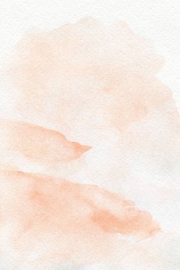 şeftali sıçraması büyüleyici renkli pastel duman suluboya el çizimi kağıt desenli arka plan kartviziti uzay metni.