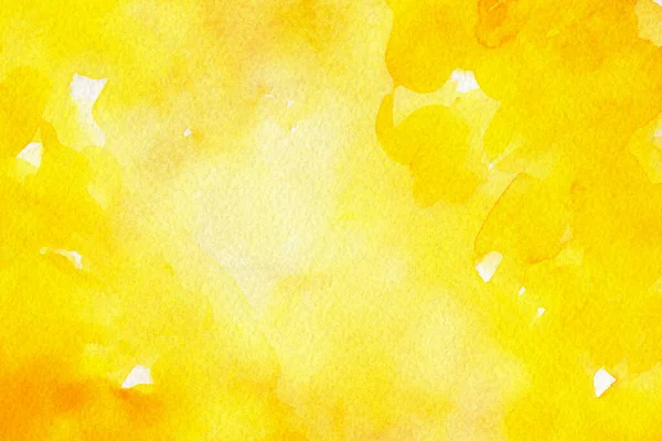 Amarelo Laranja Dourado Abstrato Aguarela Espirrando Fundo Cartão Visita Com — Fotografia de Stock