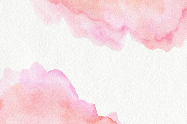 ピンクスプラッシュ魅力カラフルなパステル煙水彩手描き紙テクスチャ背景名刺付きスペーステキスト — ストック写真