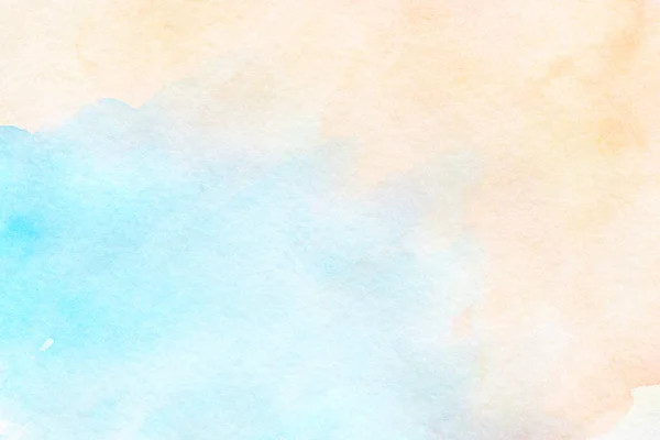 Pêssego Respingo Turquesa Colorido Pastel Aquarela Mão Desenhado Papel Textura — Fotografia de Stock