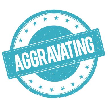 Ağırlaştırıcı damga işareti mavi mavi.