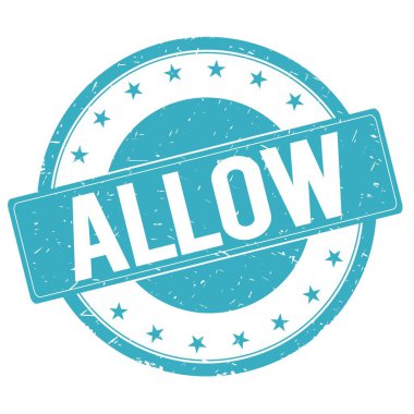 Damga işareti mavi mavi izin.