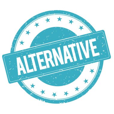 Alternatif damga işareti mavi mavi.