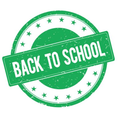 Okul için damga işareti yeşil