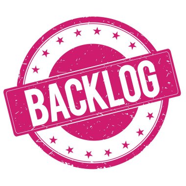 Birikim damga işareti kırmızı pembe