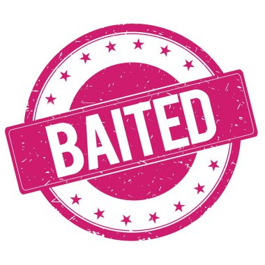 Damga işareti kırmızı pembe baited