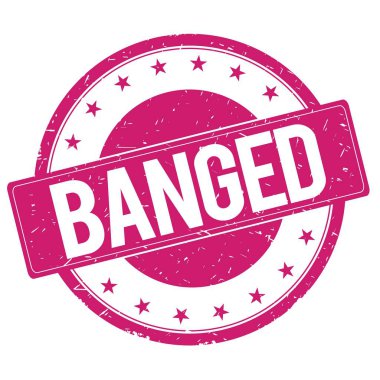 Damga işareti kırmızı pembe çarptım