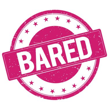 Damga işareti kırmızı pembe bared