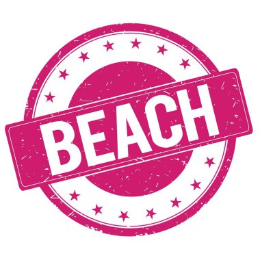 Beach damga işareti kırmızı pembe