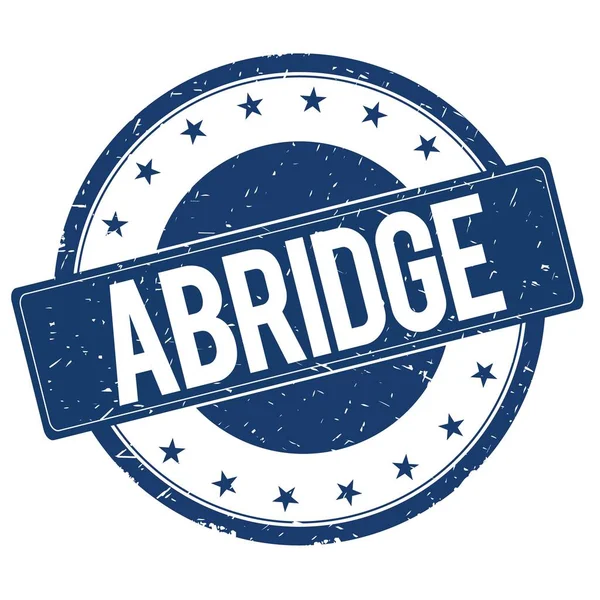 ABRIDGE stamp sign — Stock Photo, Image