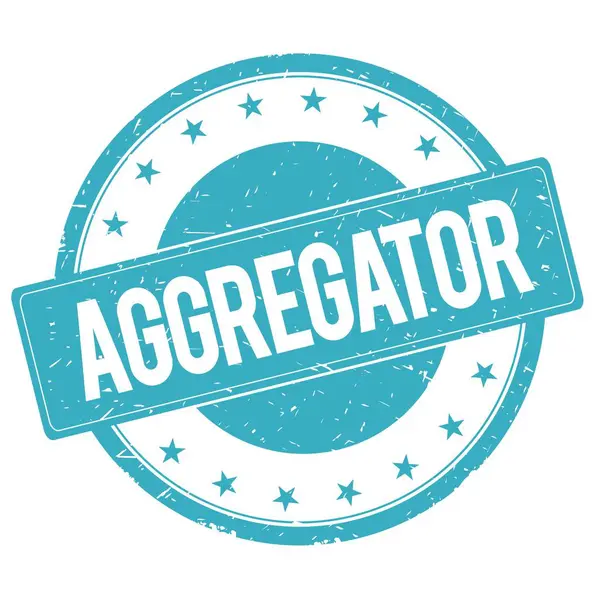 Toplayıcı damga işareti mavi mavi.