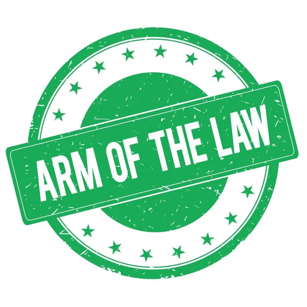Arm Of The Law stämpel logga grön — Stockfoto