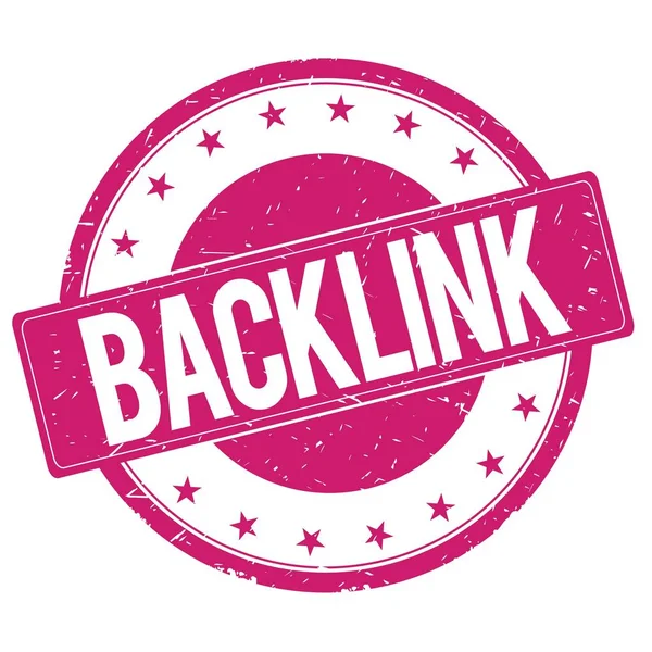 Backlink σφραγίδα εισόδου φούξια ροζ — Φωτογραφία Αρχείου