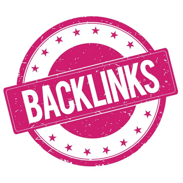 Backlinks σφραγίδα εισόδου φούξια ροζ — Φωτογραφία Αρχείου