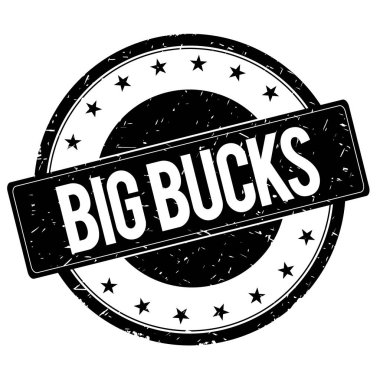 Büyük paralar işareti siyah pul.