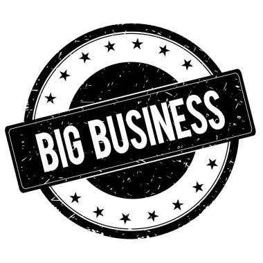 Büyük iş damgası işareti siyah.