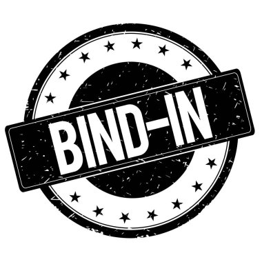 Bind içinde damga işareti siyah.