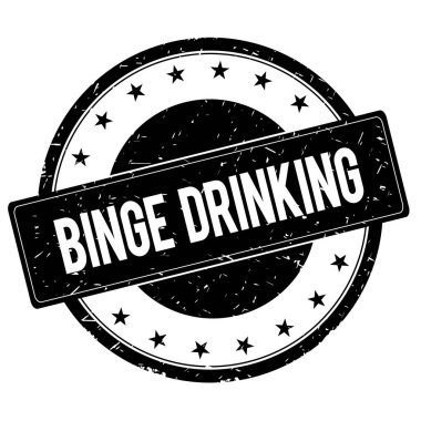 Binge içme damga işareti siyah.