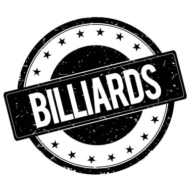 Bilardo damga işareti siyah.