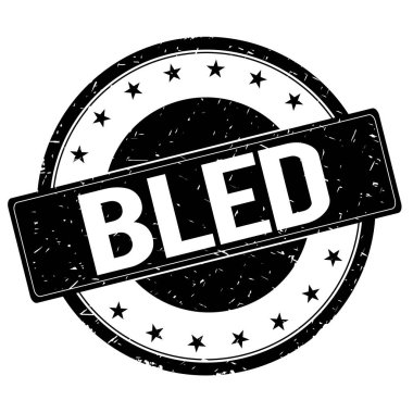 Bled damga işareti siyah.