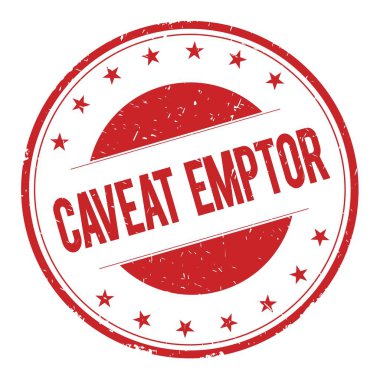 CAVEAT-EMPTOR stamp sign clipart