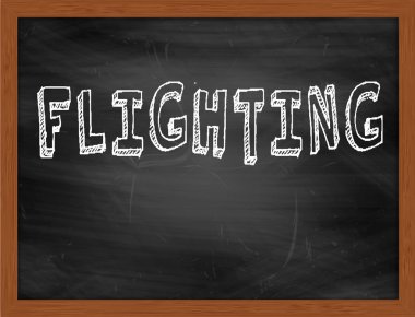 Uçan el Siyah Kara tahta metin yazma