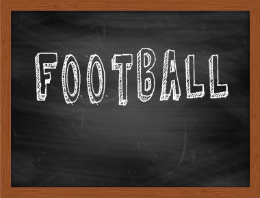 Futbol el Siyah Kara tahta metin yazma