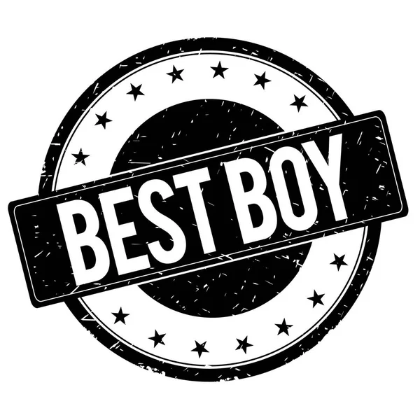 Best Boy stempel teken zwart. — Stockfoto