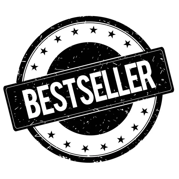 Bestseller razítko znamení černá. — Stock fotografie