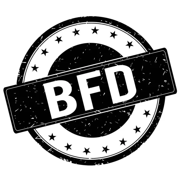 BFD stempel teken zwart. — Stockfoto