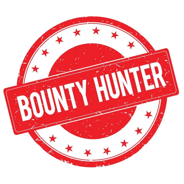 BOUNTY HUNTER stamp sign red — Stock Photo, Image